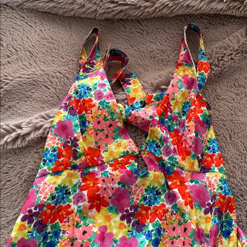 For Love And Lemons Colorful Floral Womens Dress small - Picture 3 of 12